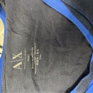 A/X Armani Exchange Black and Blue Tee